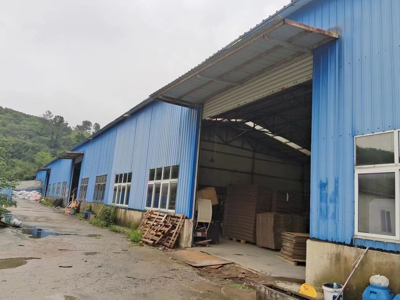 房东直租江夏纸坊钢构厂房2000平，可分租